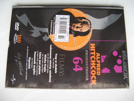 Alfred Hitchcock Przedstawia, komplet 64 DVD, polski lektor/Nowe!