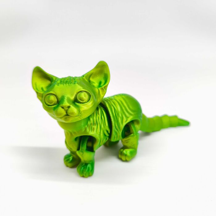 Розпродаж! Магічний 3D кіт сфінкс 32см із переливчастим ефектом