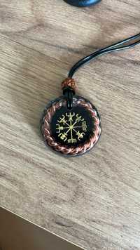 Amulet Wisiorek Pierścień Tensorowy Ochrona Symbol Miedź Minerały