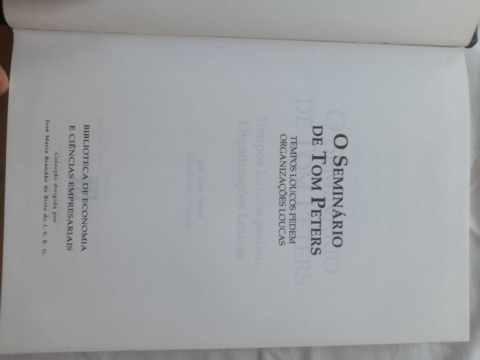 Livro "O seminário de Tom Peters"