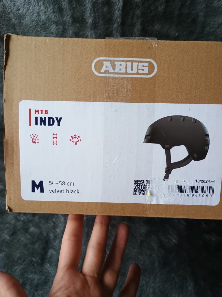 Kask ABUS MTB Indy w rozmiarze M (54-58 cm)