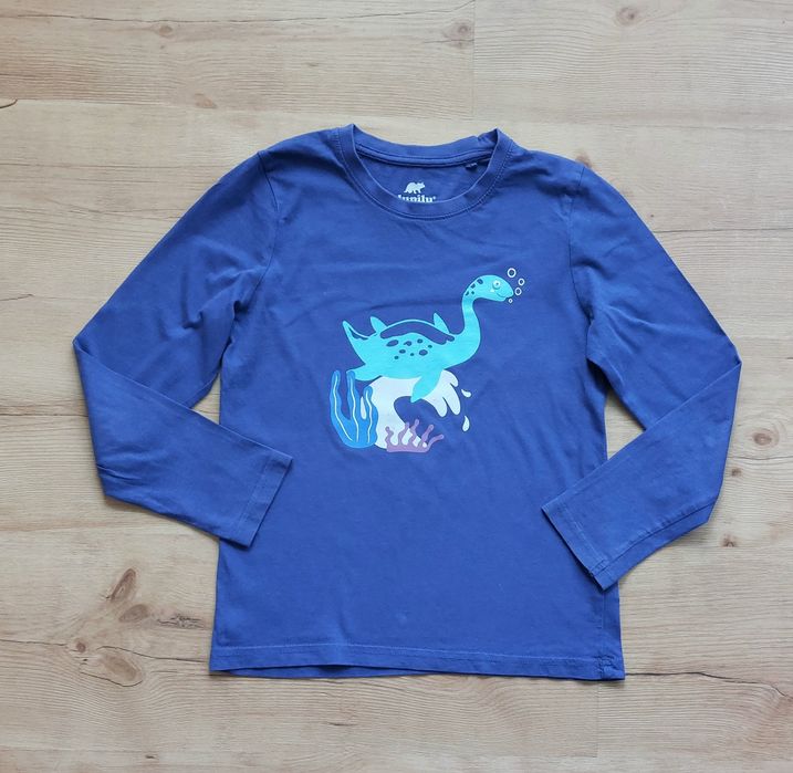 Koszulka bluzka 122/128 t-shirt dł rękaw