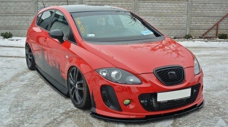 LIP SPOILER FRONTAL PALA ABA LÂMINA FRENTE AVENTAL LÁBIO SEAT LEON 1P FR CUPRA R PERFORMANCE