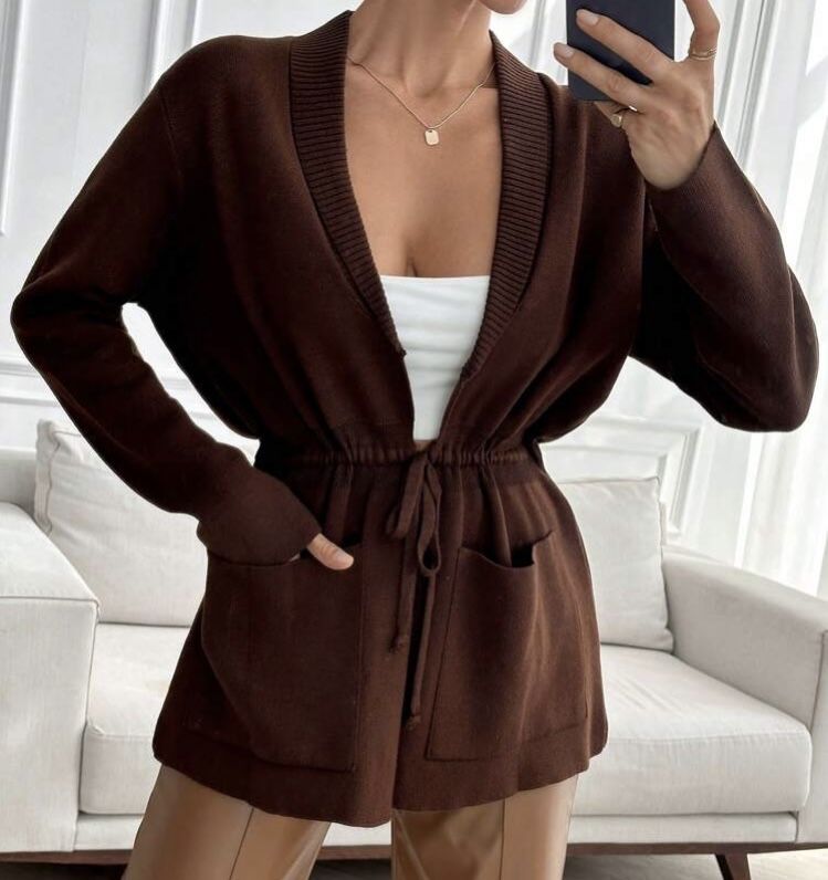 Brązowy sweter