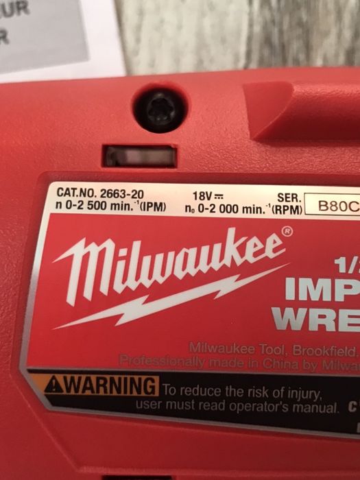 Гайковерт Milwaukee M18 2663-20 1/2", hilti, makita, dewalt