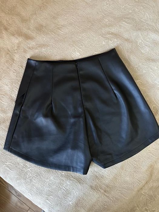 Кожаная Юбка шорты эко кожа
