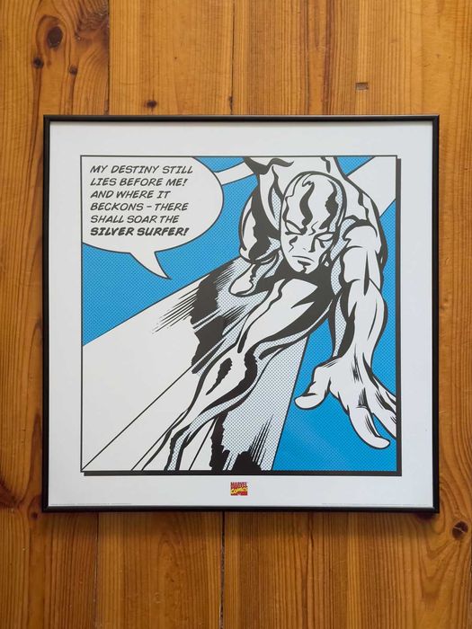 Silver Surfer Obraz w ramie Art print 40x40 cm