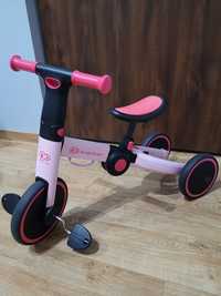 Rower rowerek biegowy Kinderkraft 4TRIKE różowy Pink Rose biegówka
Row