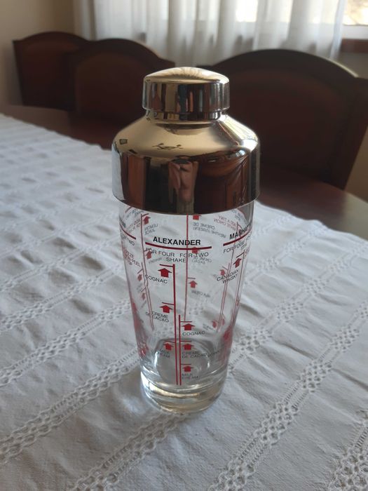 Shaker cocktail vidro (Itália) Novo
