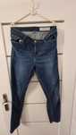 Cienkie jeansy damskie 46