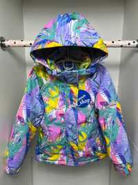 Демісезонна тепленька  термо куртка для дівчаток lassye 116,122