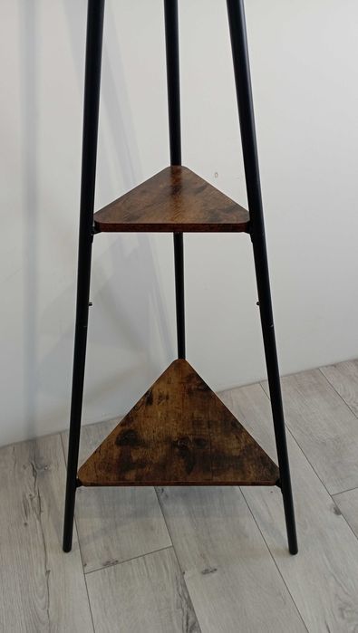 Wieszak na ubrania stojący czarny metalowy, Loft  w idealnym stanie