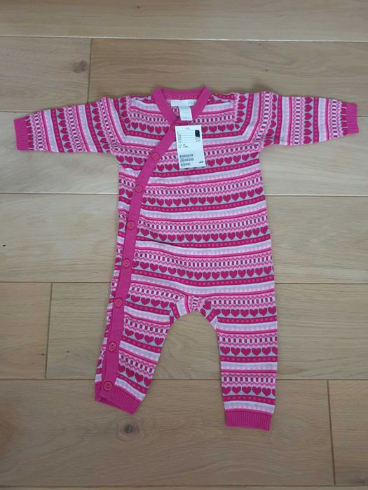H&M rampers nowy z metką pajac body r.62, 2-4M na prezent