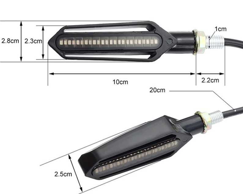 Kierunkowskazy Motocyklowe LED + Światło do jazdy dziennej