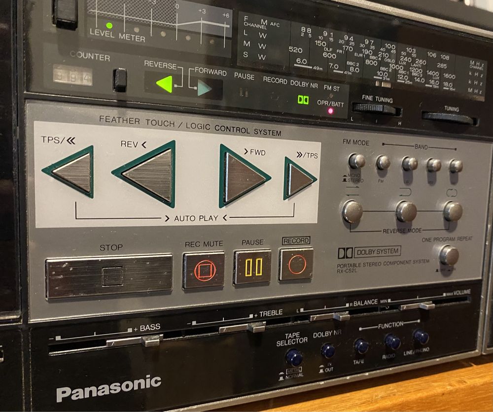 Panasonic RX-C52L - Portable Stereo Component System - Bombox vintage