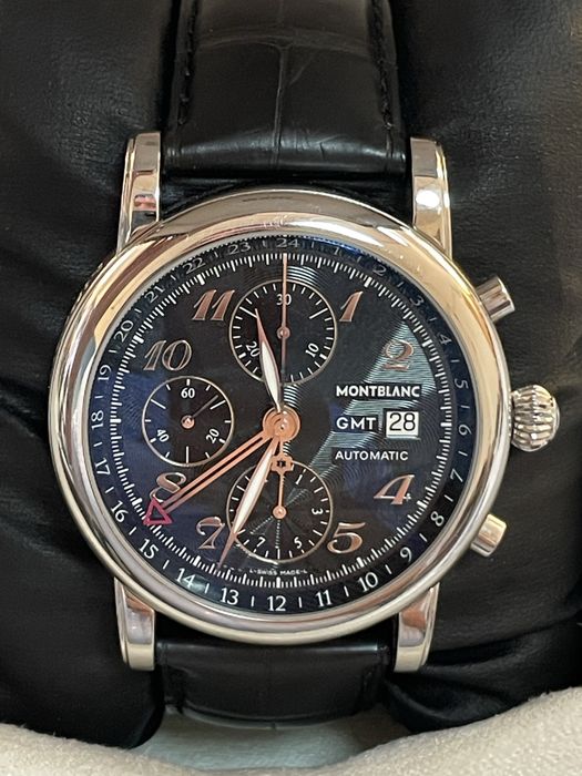 Relógio Montblanc Meisterstuck GMT Impecável
