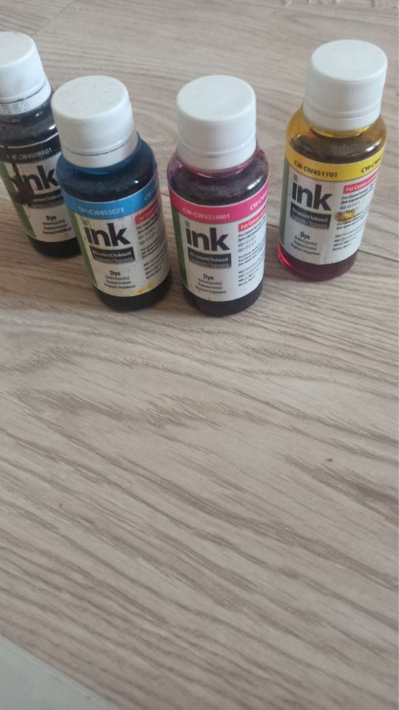 Чорнило б/у Colorway Canon 451 black cyan magenta yellow