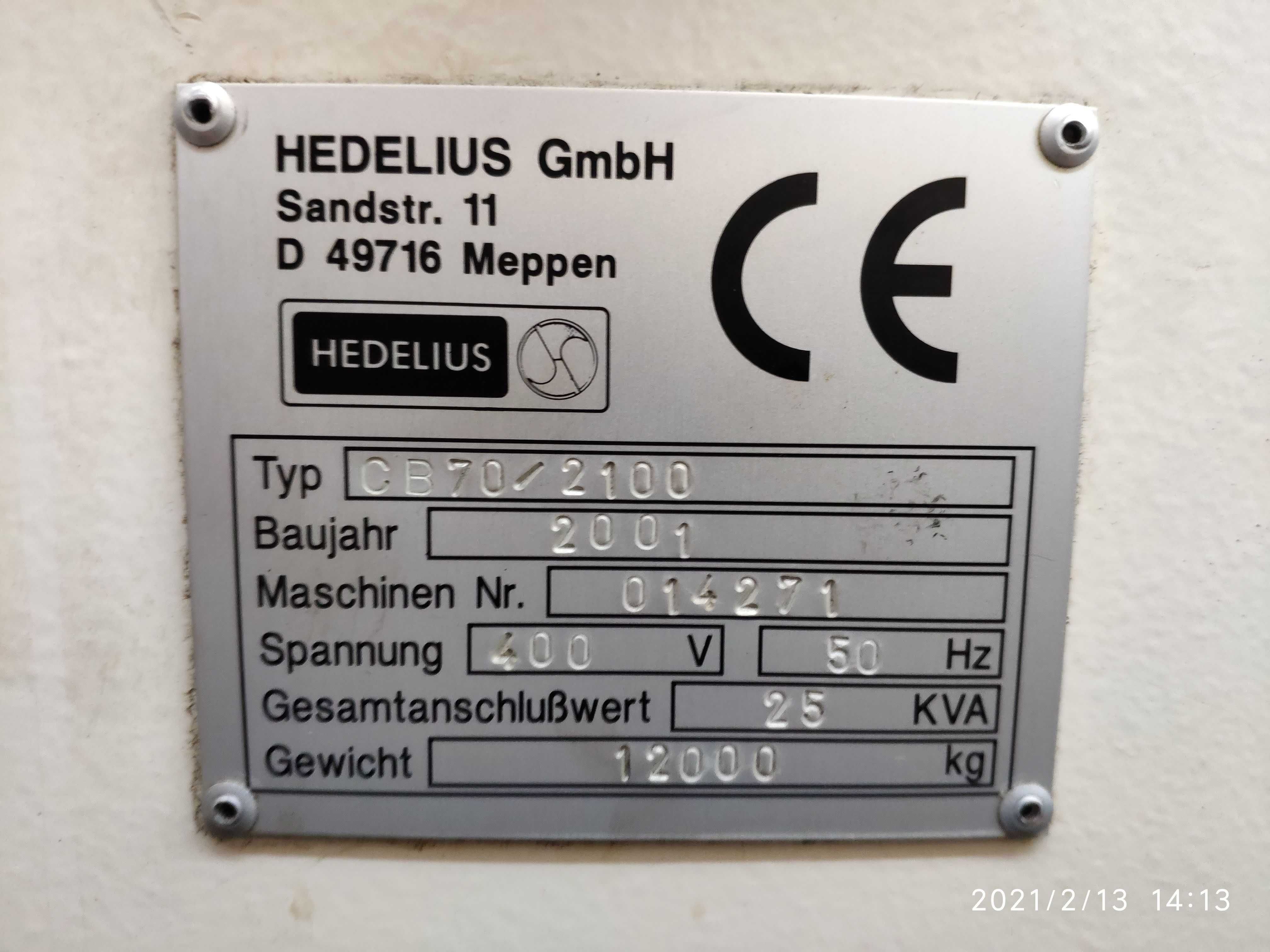 Frezarka CNC Hedelius CB70/2100