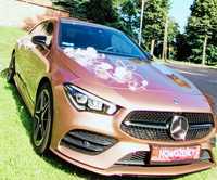 Auto do ślubu Mercedes kolor Gold Rose