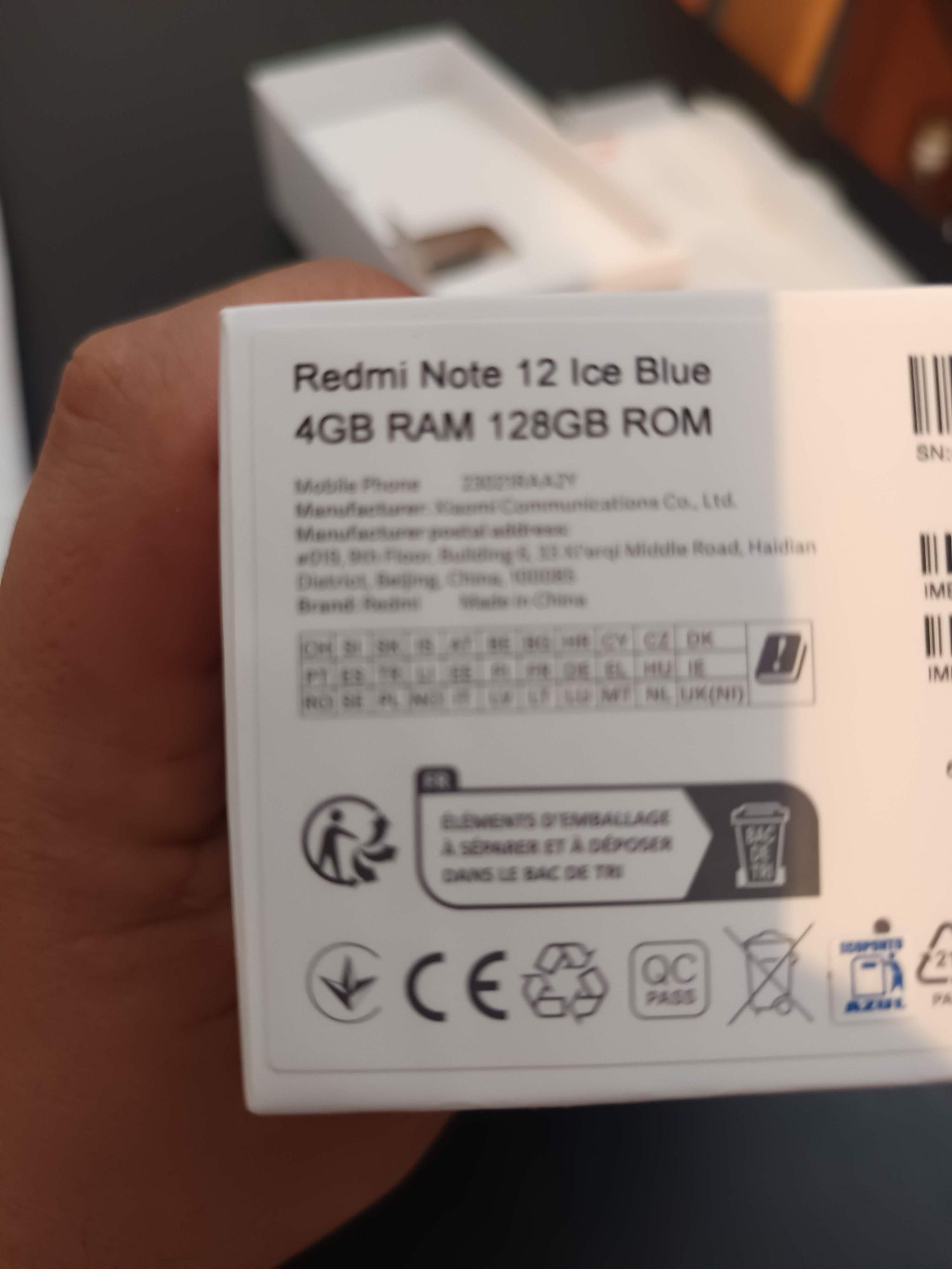 Xiaomi redmi note 12 Ice blue