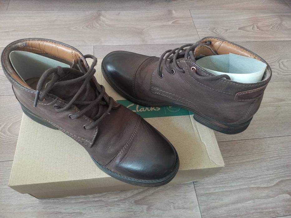Шкіряні чоловічі черевики CLARKS 41 р