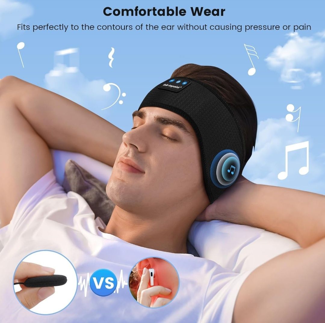 Ink-topoint Słuchawki do spania Bluetooth czarne