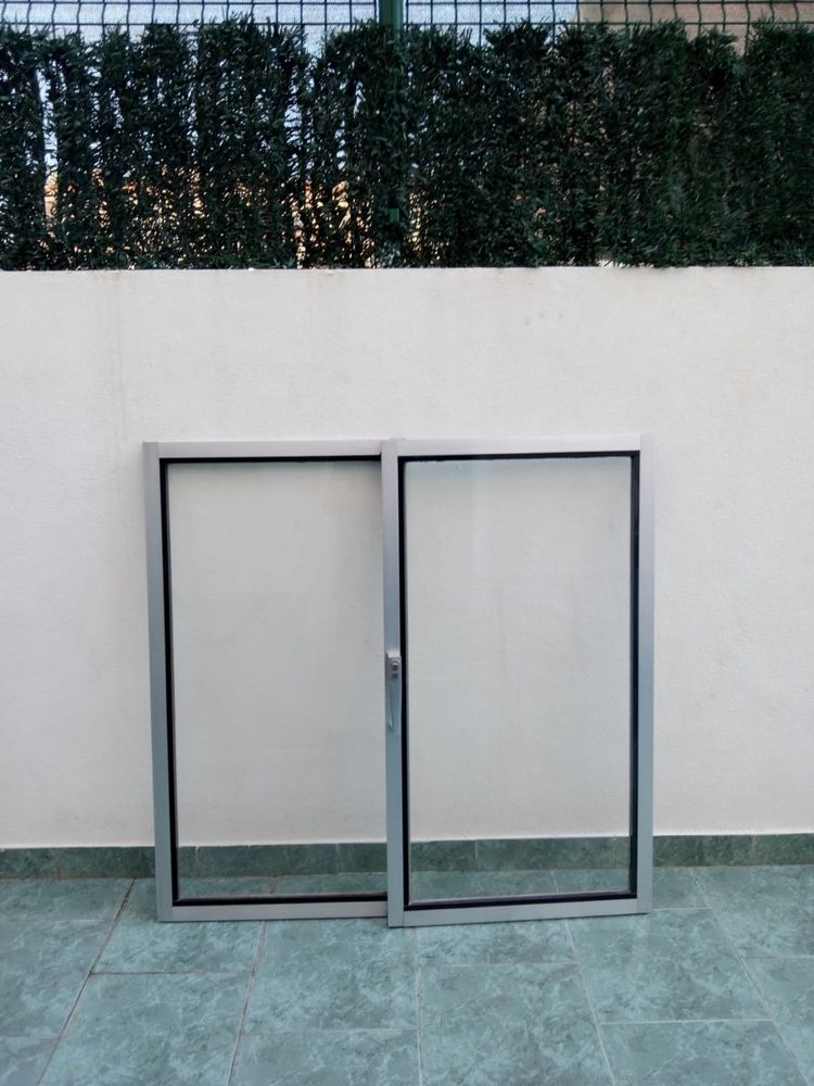 Conjunto janelas/porta de aluminio