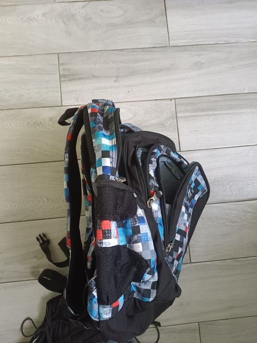 Plecak mega pojemny  St.Reet pixel worek Zestaw do szkoły pixele