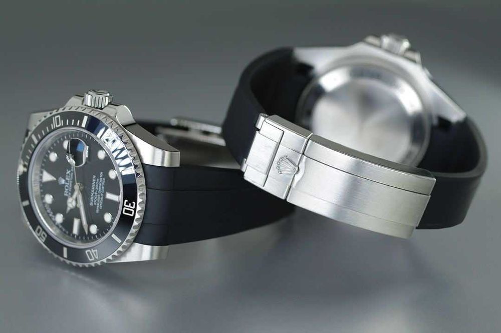 Pasek gumowy RubberB z zapięciem do Rolex Submariner 126610,124060