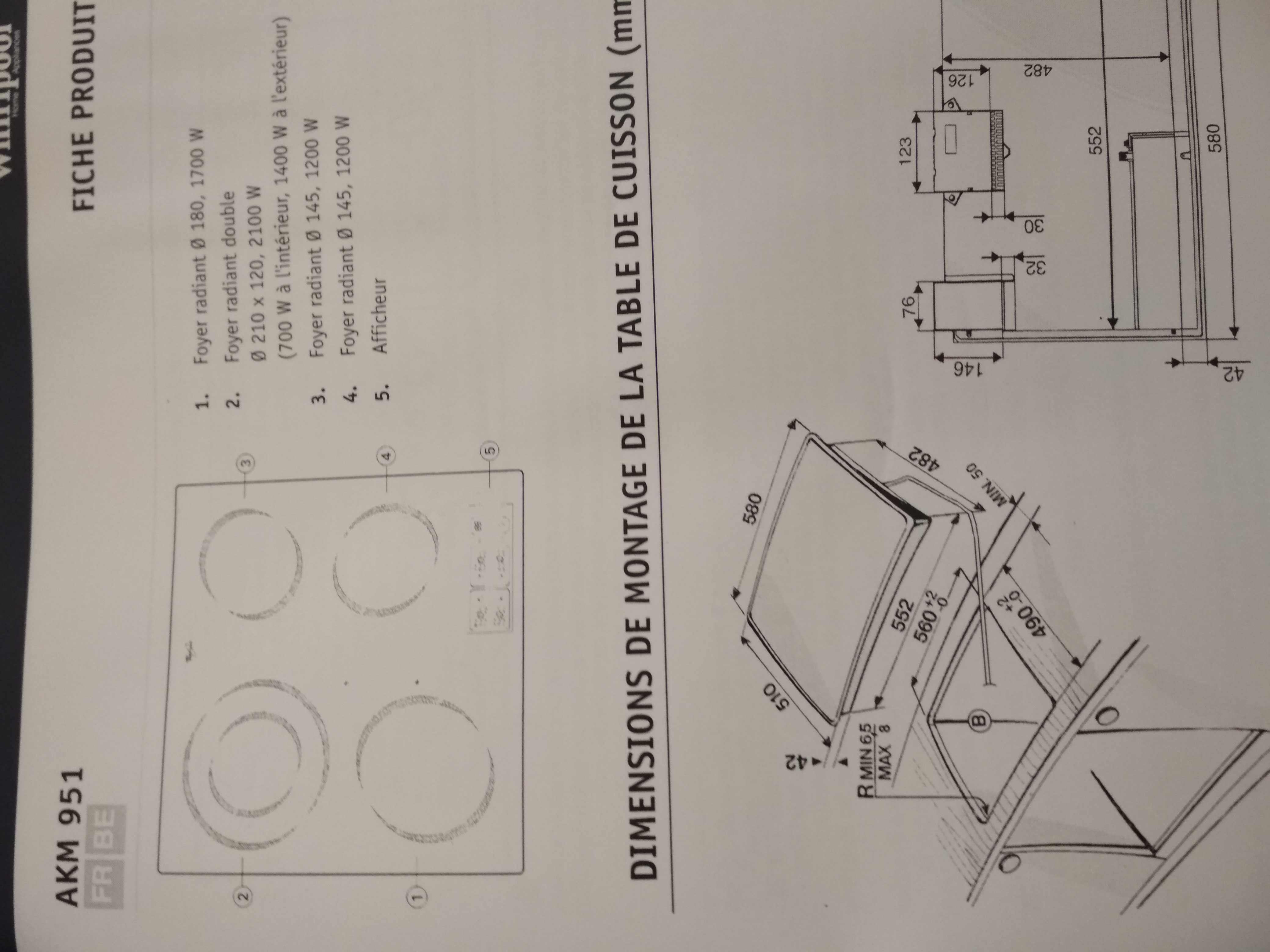 электрическая варочная поверхность Whirlpool АКМ 951 на запчасти