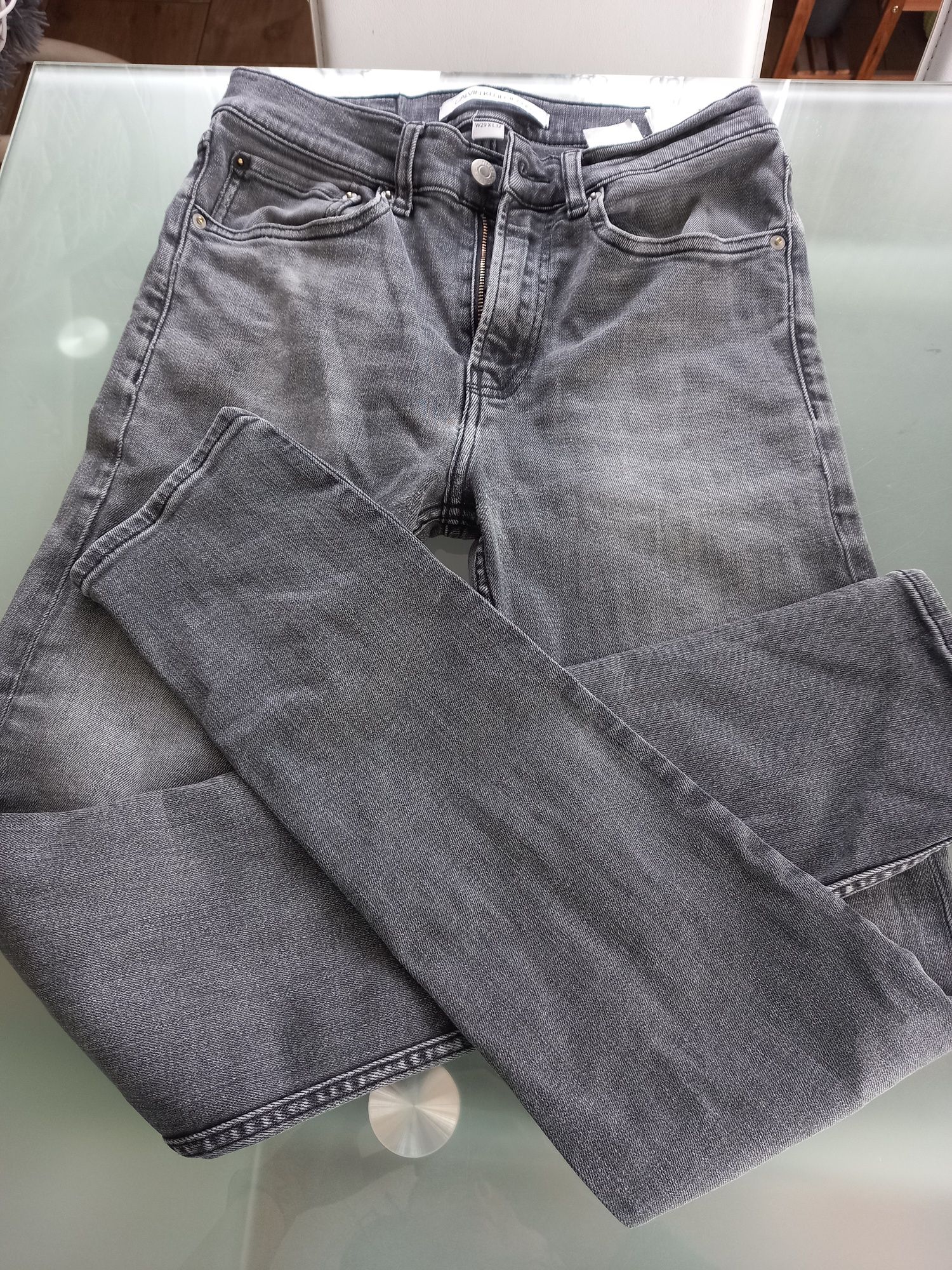 Calvin Klein slim spodnie szare 29x32