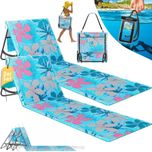 Mata leżak plażowy 180cm X 54cm z paskiem zestaw 2 sztuk