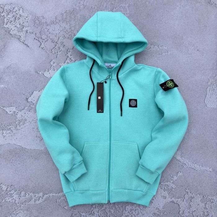 STONE ISLAND зіп-худі / кофта на замку Стон - Зима на флісі