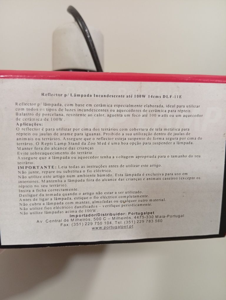 Refector de cerâmica para lâmpada