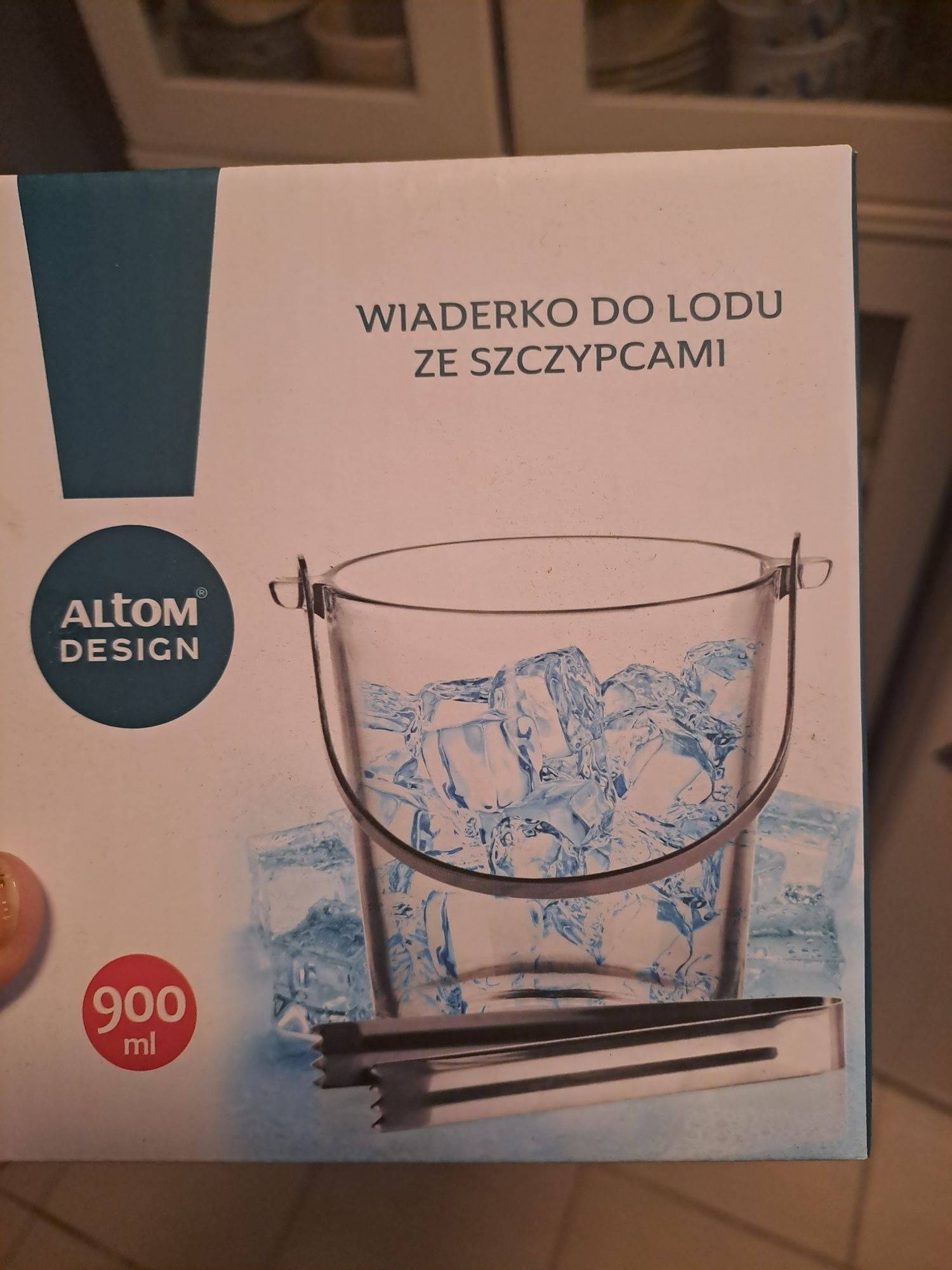 Wazon wiaderko na lód szkło nowe