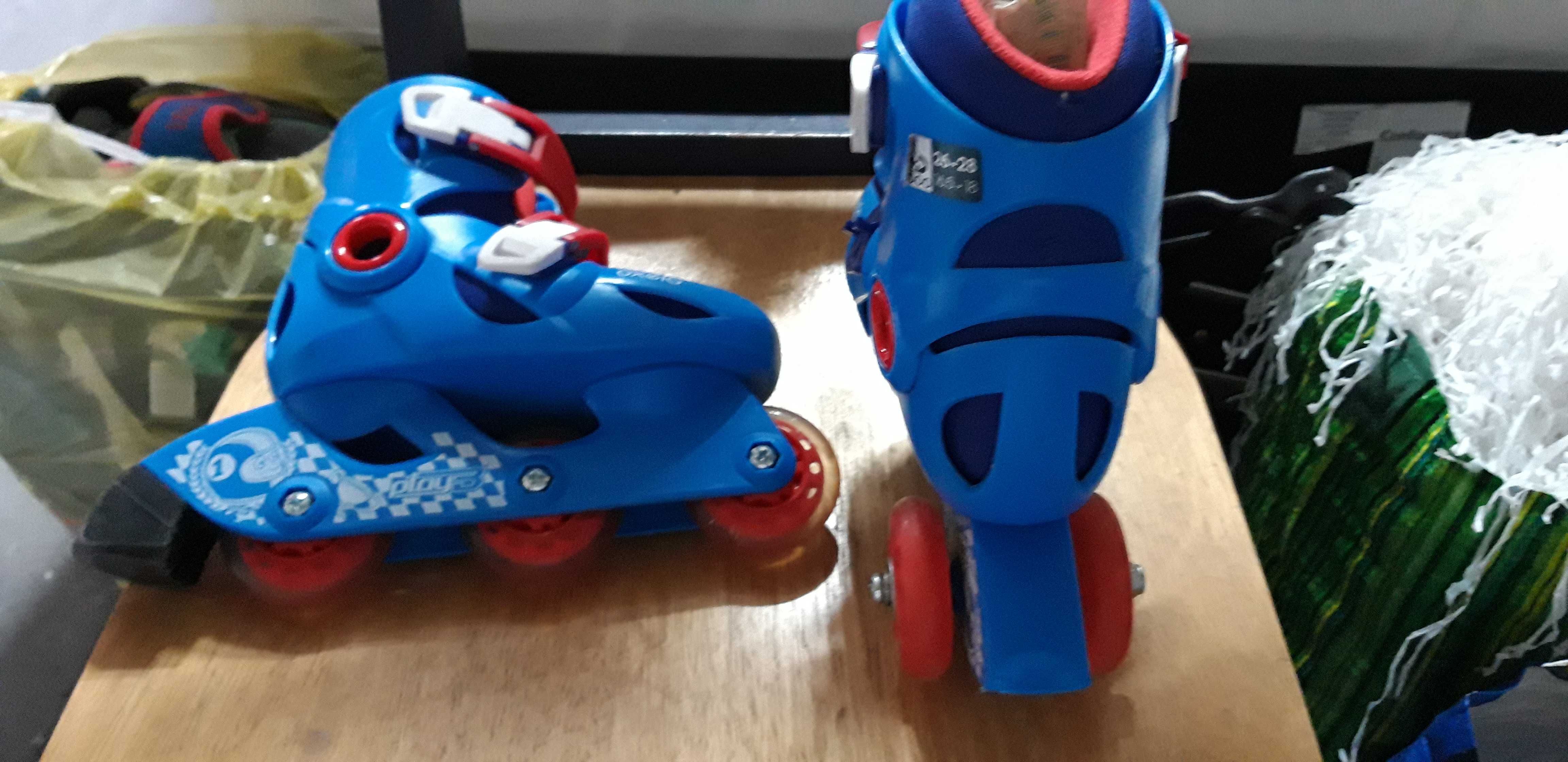 Patins criança azul ou rosa