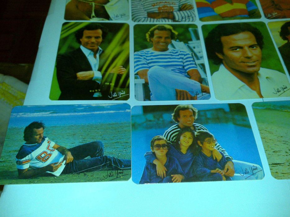 julio iglesias (12 calendários) coleção completa e numerada 1985