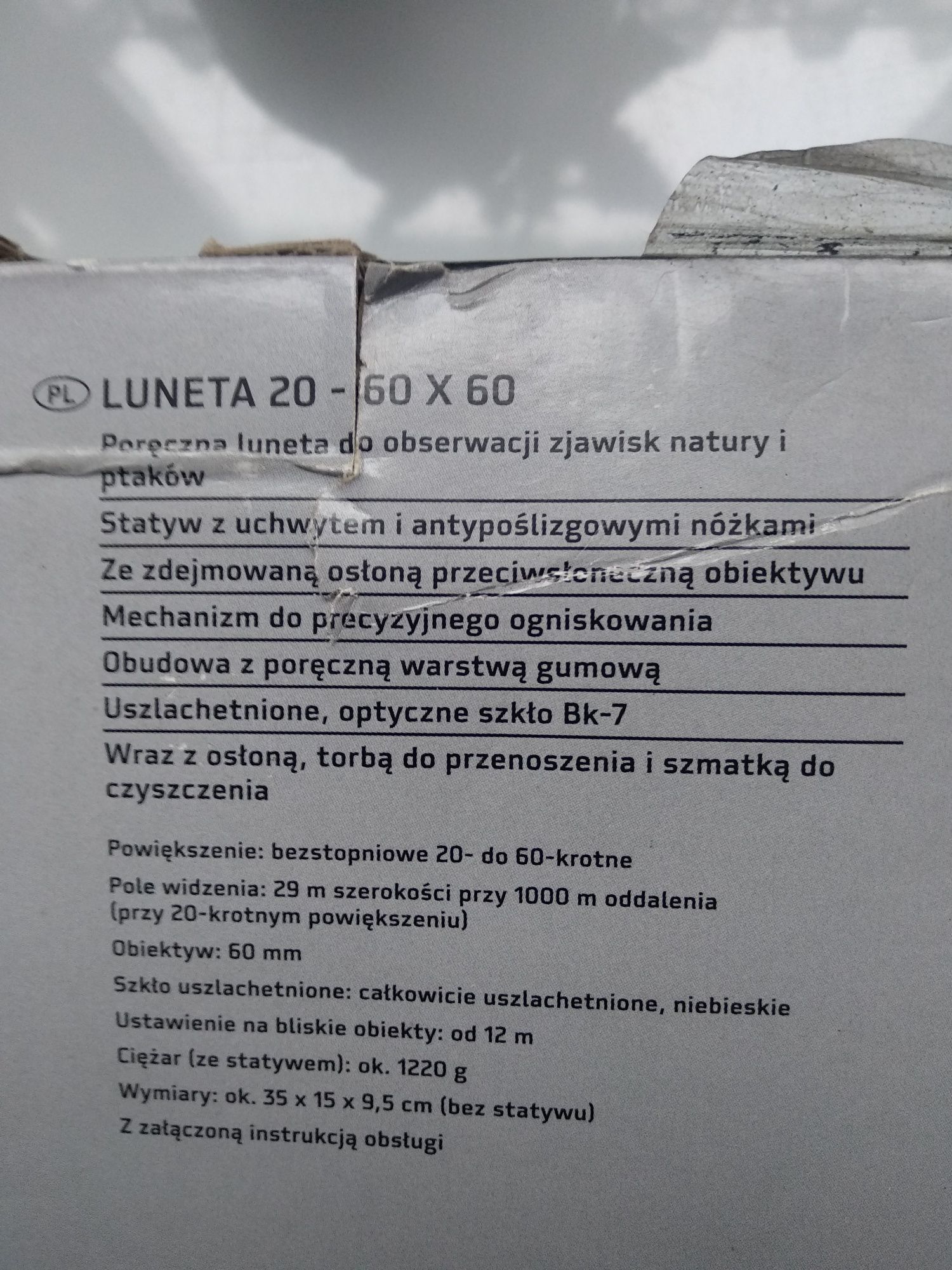 Luneta 20 - 60 x 60 *AURIOL*