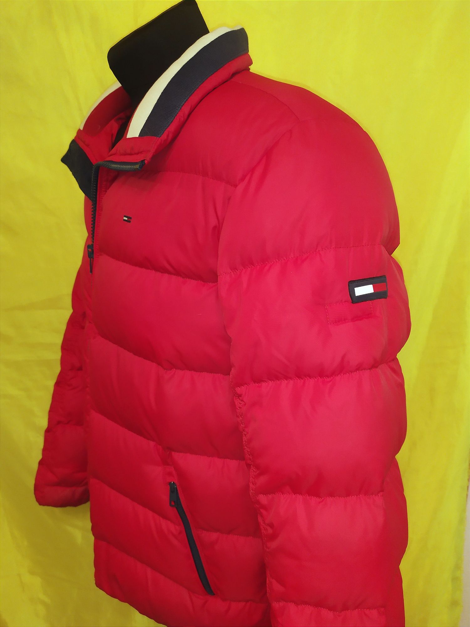 Пуховик Tommy Hilfiger, натур-ный пух, куртка евро зима, р.2XL, 54-56