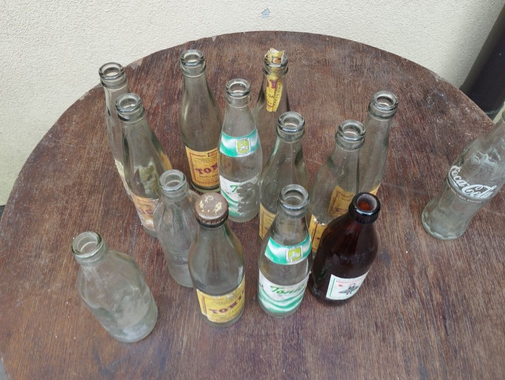 Stare butelki, Tonic, Mazowszanka, Tarczyn, Browar Warszawski, Cola