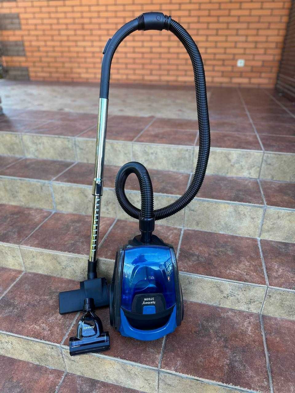 Пылесос без мешка Rainberg контейнерный 3700w 2.5L+турбо щетка. Акция