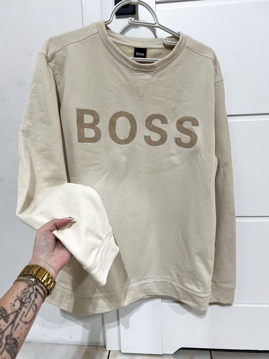 Hugo Boss kremowa bluza oryginalna l Xl męska