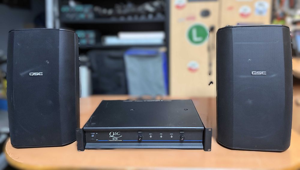 Profesjonalne Nagłośnienie QSC MX 700 + QSC AD-S82