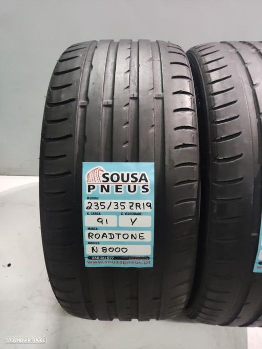 2 pneus semi novos 235-35r19 roadstone - oferta dos portes