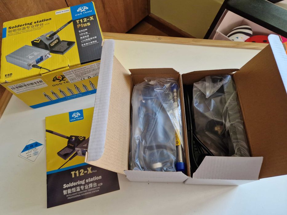 Stacja Lutownicza OSS T12-X PLUS Lutownica Cyfrowa NOWA! +Akcesoria
