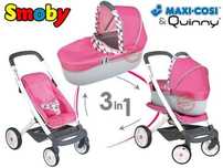 Коляска для ляльки куклы 3в1 Maxi Cosi Quinny Smoby 253197 253198