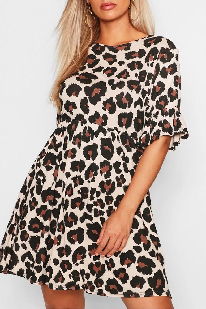 Леопардовое платье  Boohoo
