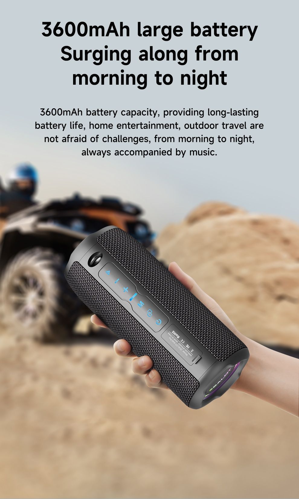 Nowy przenośny głośnik z bluetooth V5.2