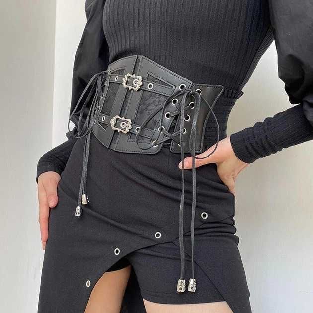 Корсет жіночий в готичному стилі Чорний S