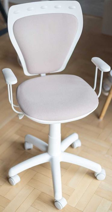 krzesło obrotowe dziecięce różowe